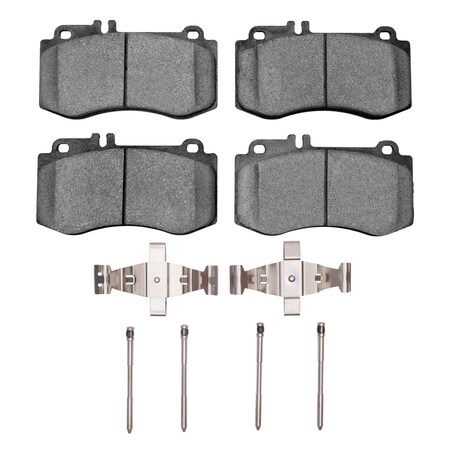 Dynamic Friction Co 3000 Ceramic Brake Pads and Hardware Kit, Low Dust, Low Copper Ceramic, 100% Asbestos-free, Front 1310-1420-01